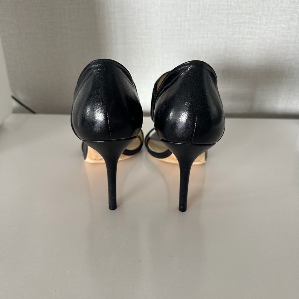 Jimmy Choo Black Leather Heels - Picture 3 of 4